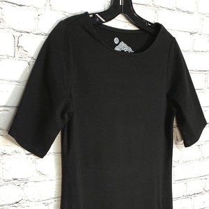 NWOT Sahalie Ponte Black Dress,  XS